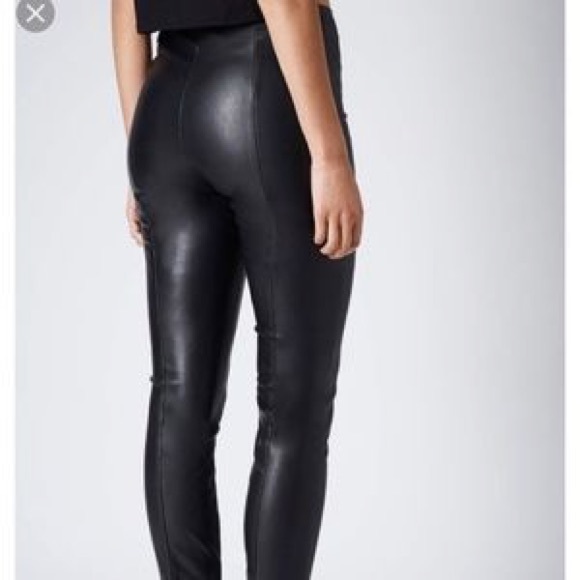Topshop Pants - Topshop faux leather leggings